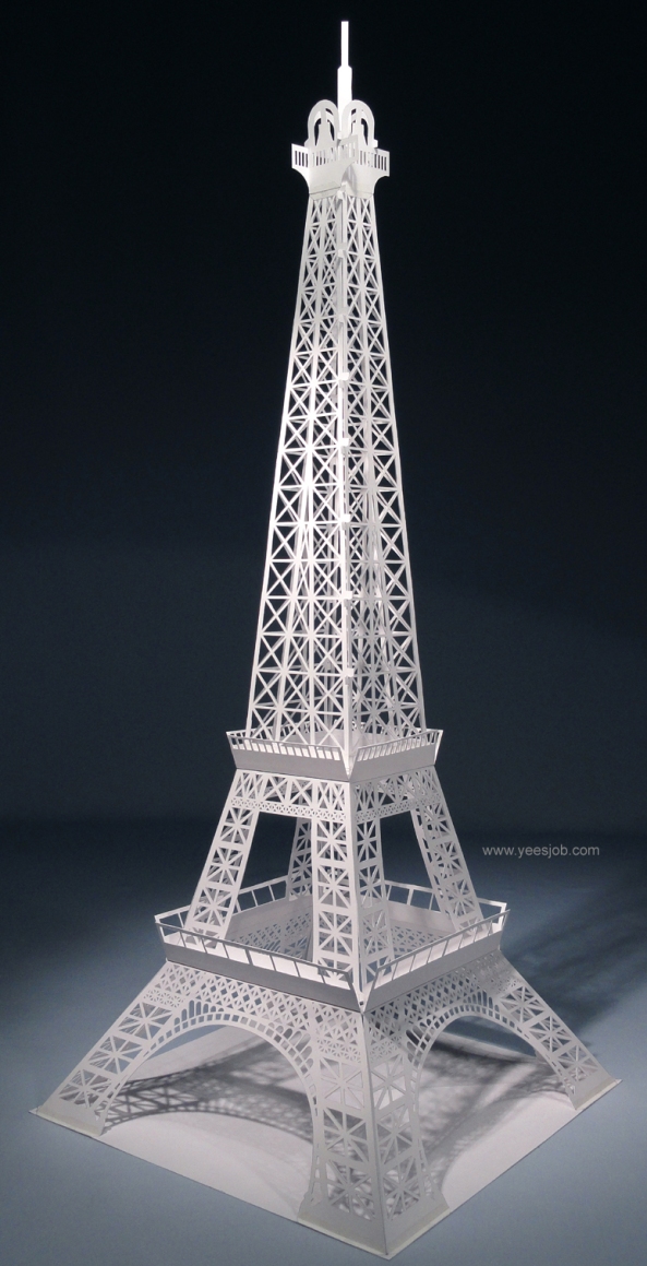 [Kirigami] Yee 16 famous building for pro - ORIGAMIC ARCHITECTURE Eiffel250k